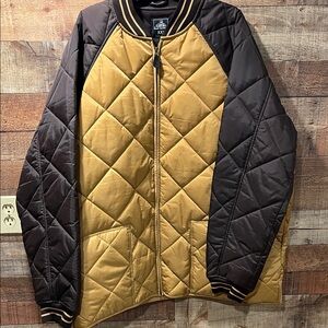 Foot Locker Men's Quilted Jacket in Brown and Tan XXL